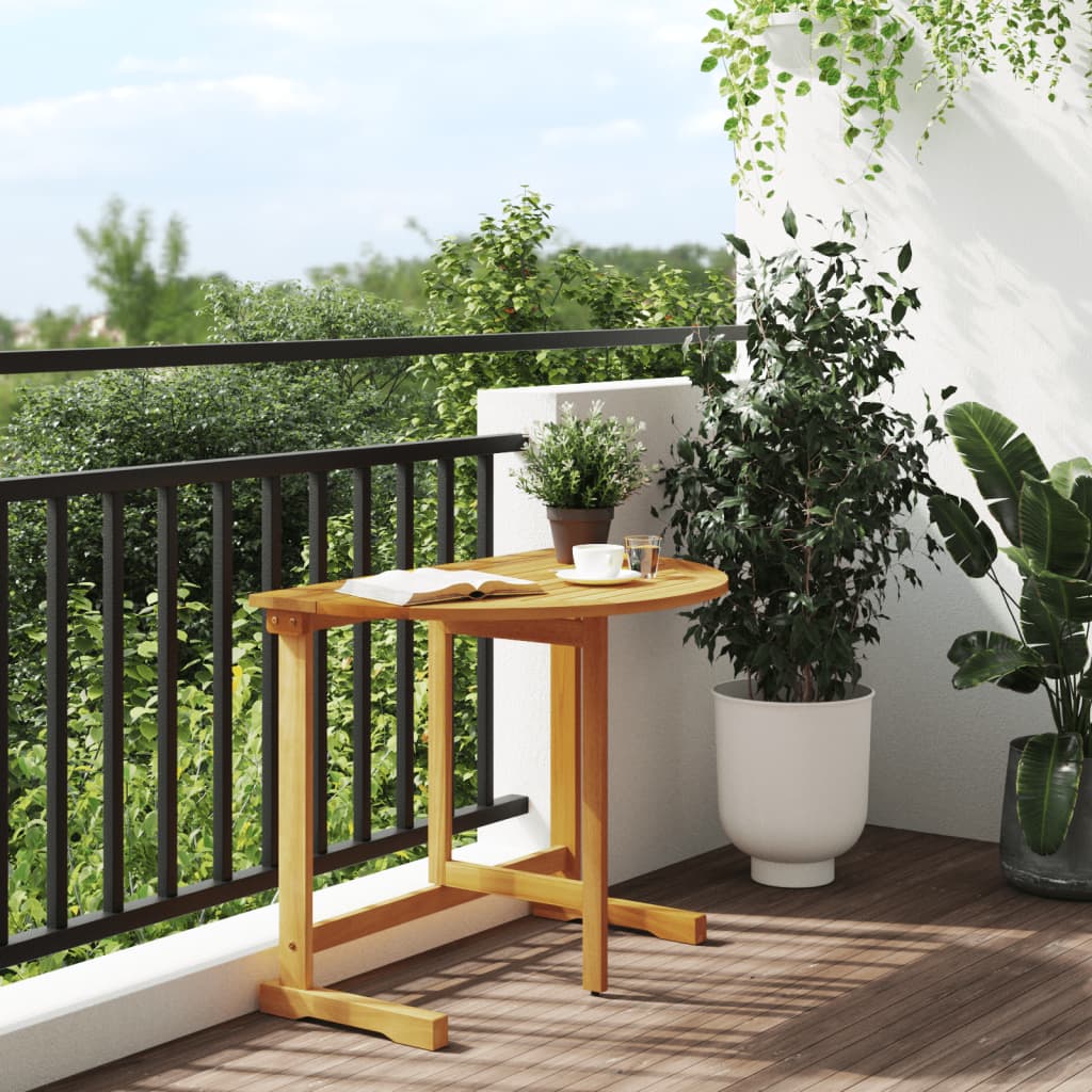 vidaXL Folding Balcony Table 90x60x72 cm Solid Wood Acacia