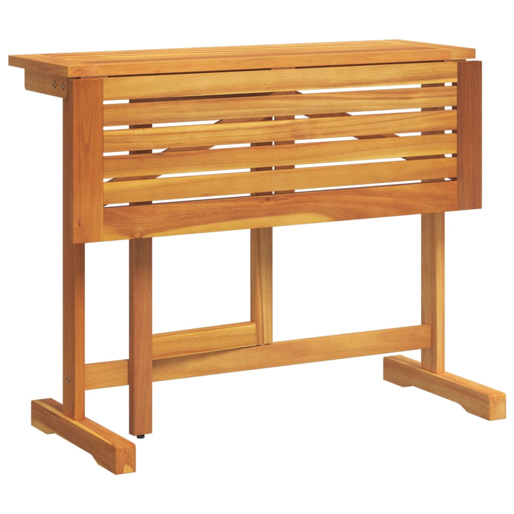 vidaXL Folding Balcony Table 90x60x72 cm Solid Wood Acacia
