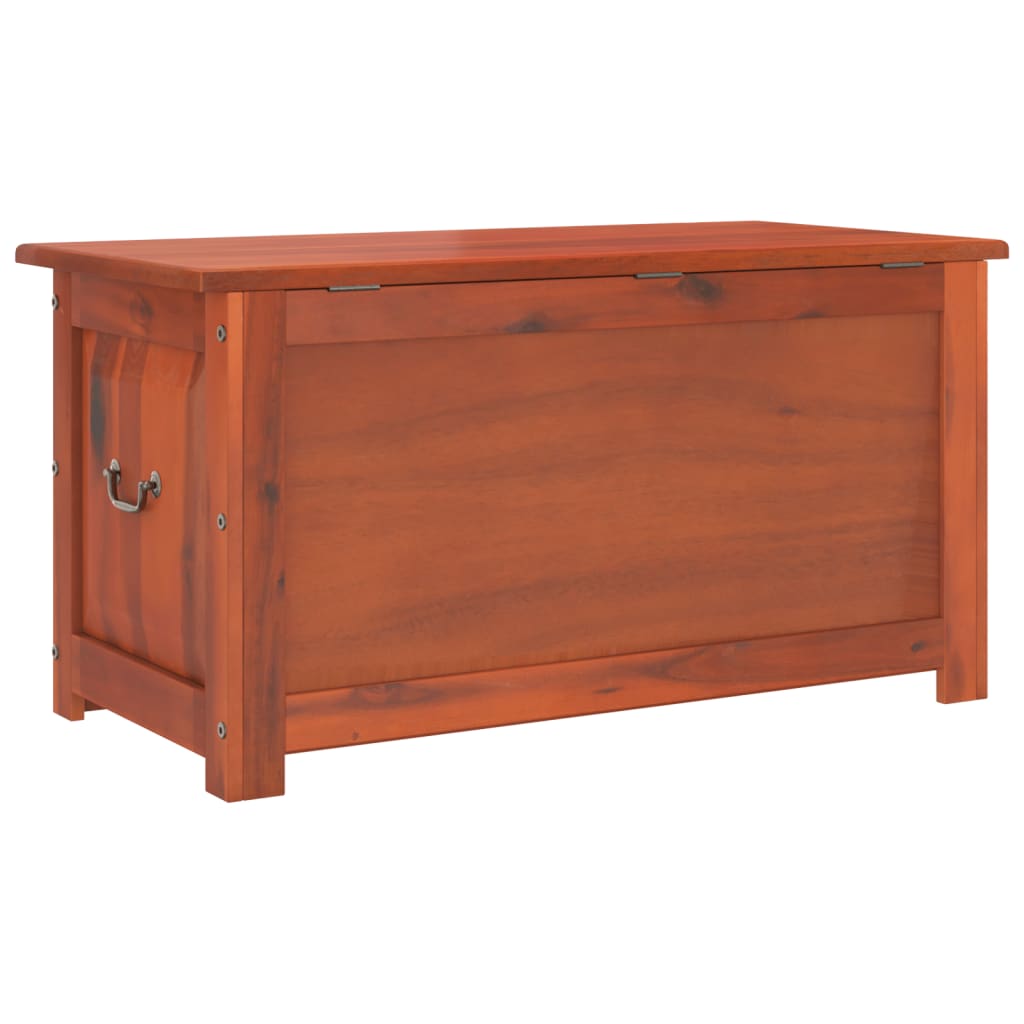 vidaXL Storage Chest with Lid Brown Solid Wood Acacia