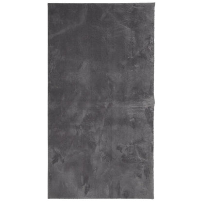 vidaXL Rug HUARTE Short Pile Soft and Washable Anthracite 60x110 cm