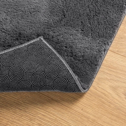 vidaXL Rug HUARTE Short Pile Soft and Washable Anthracite 120x170 cm