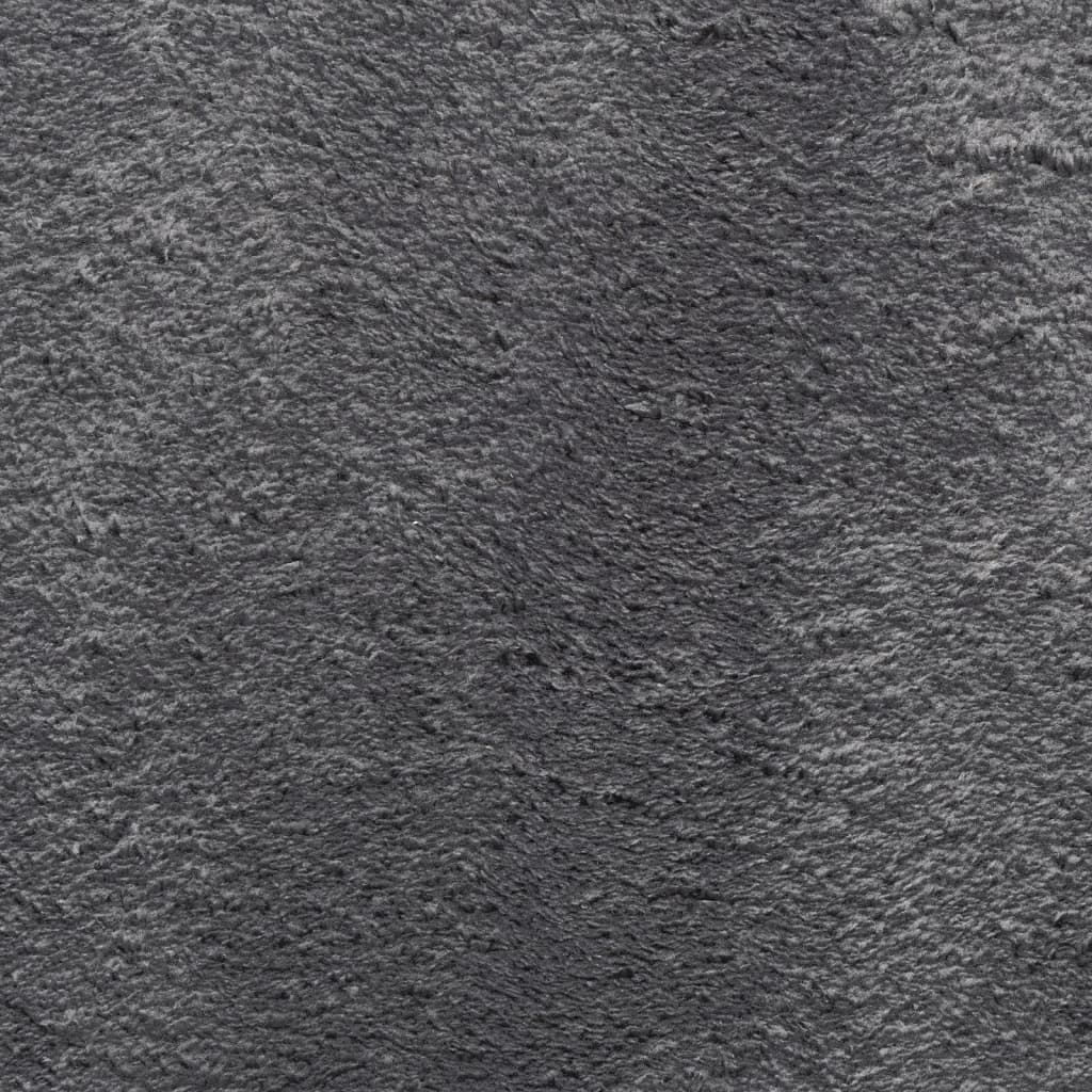 vidaXL Rug HUARTE Short Pile Soft and Washable Anthracite 120x170 cm