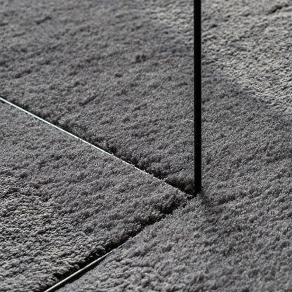 vidaXL Rug HUARTE Short Pile Soft and Washable Anthracite 140x200 cm