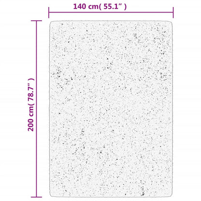 vidaXL Rug HUARTE Short Pile Soft and Washable Anthracite 140x200 cm