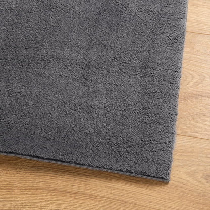 vidaXL Rug HUARTE Short Pile Soft and Washable Anthracite 200x200 cm