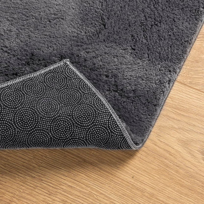 vidaXL Rug HUARTE Short Pile Soft and Washable Anthracite 200x200 cm