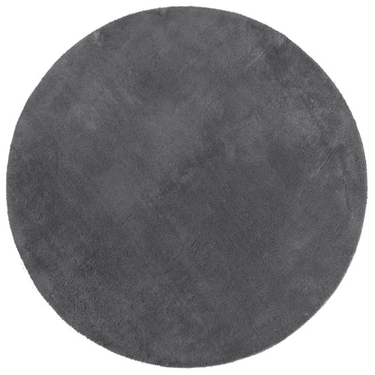 vidaXL Rug HUARTE Short Pile Soft and Washable Anthracite Ø 120 cm