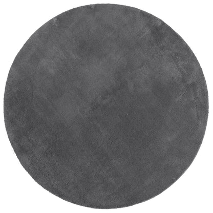 vidaXL Rug HUARTE Short Pile Soft and Washable Anthracite Ø 200 cm