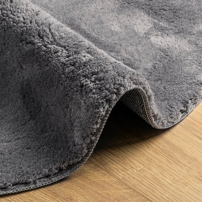 vidaXL Rug HUARTE Short Pile Soft and Washable Anthracite Ø 200 cm