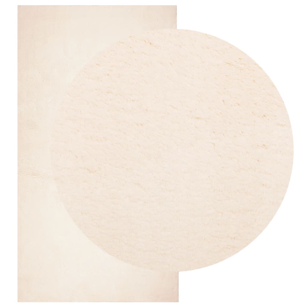 vidaXL Rug HUARTE Short Pile Soft and Washable Beige 80x150 cm