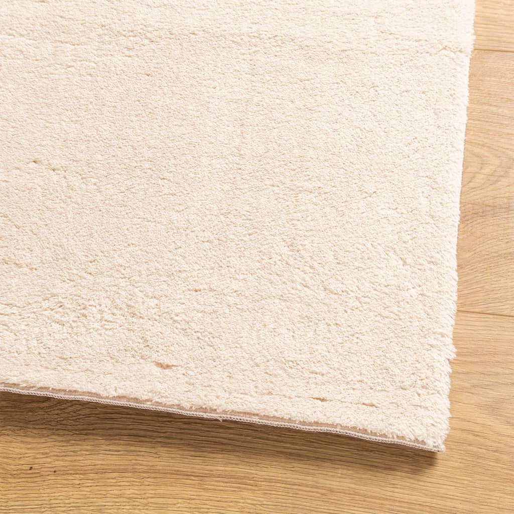 vidaXL Rug HUARTE Short Pile Soft and Washable Beige 80x150 cm