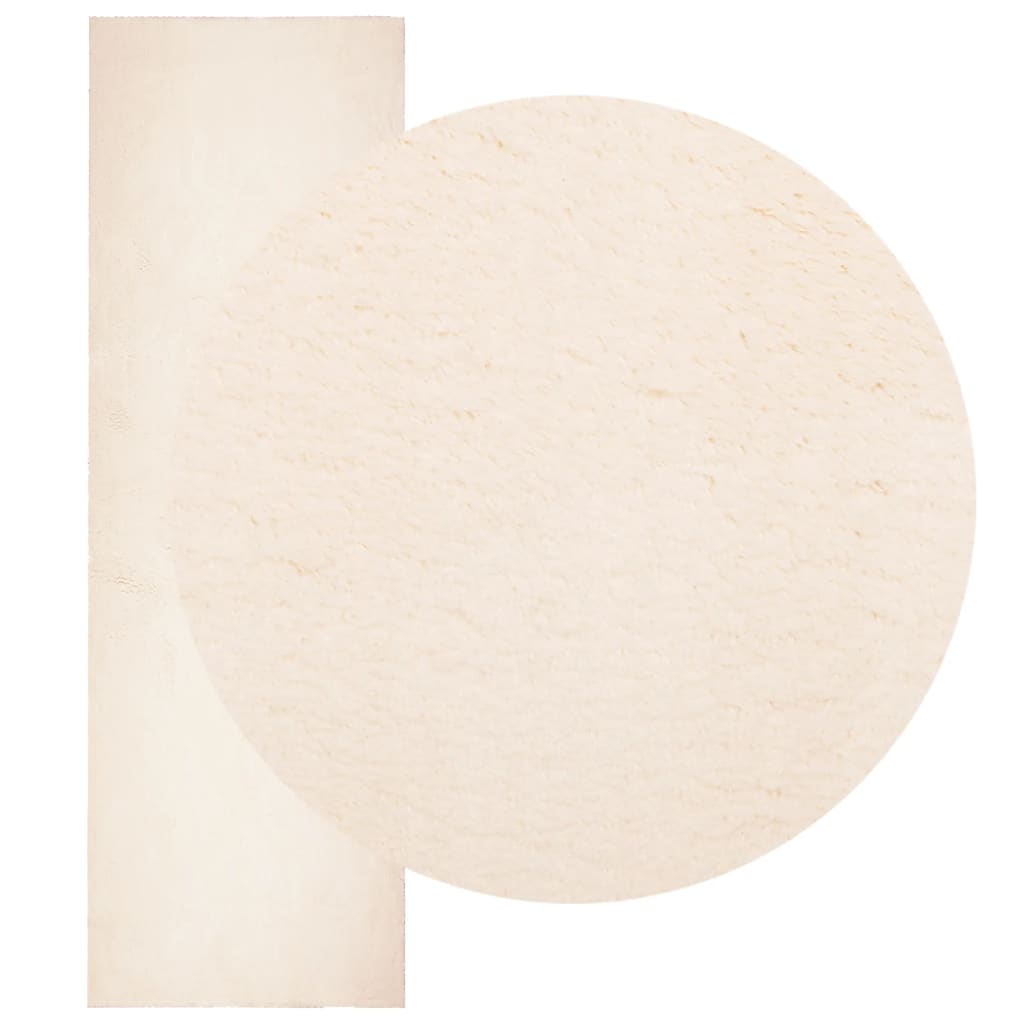 vidaXL Rug HUARTE Short Pile Soft and Washable Beige 80x250 cm