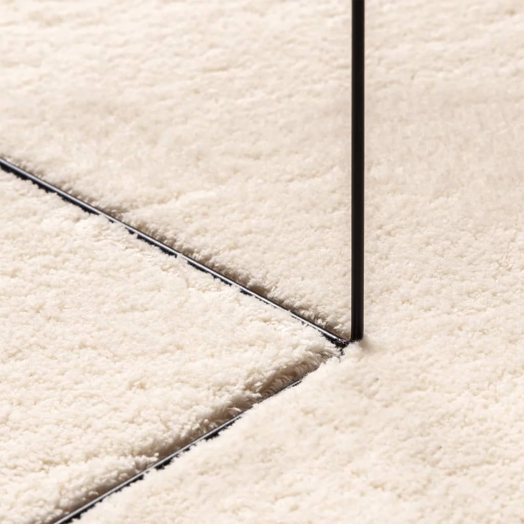 vidaXL Rug HUARTE Short Pile Soft and Washable Beige 80x250 cm