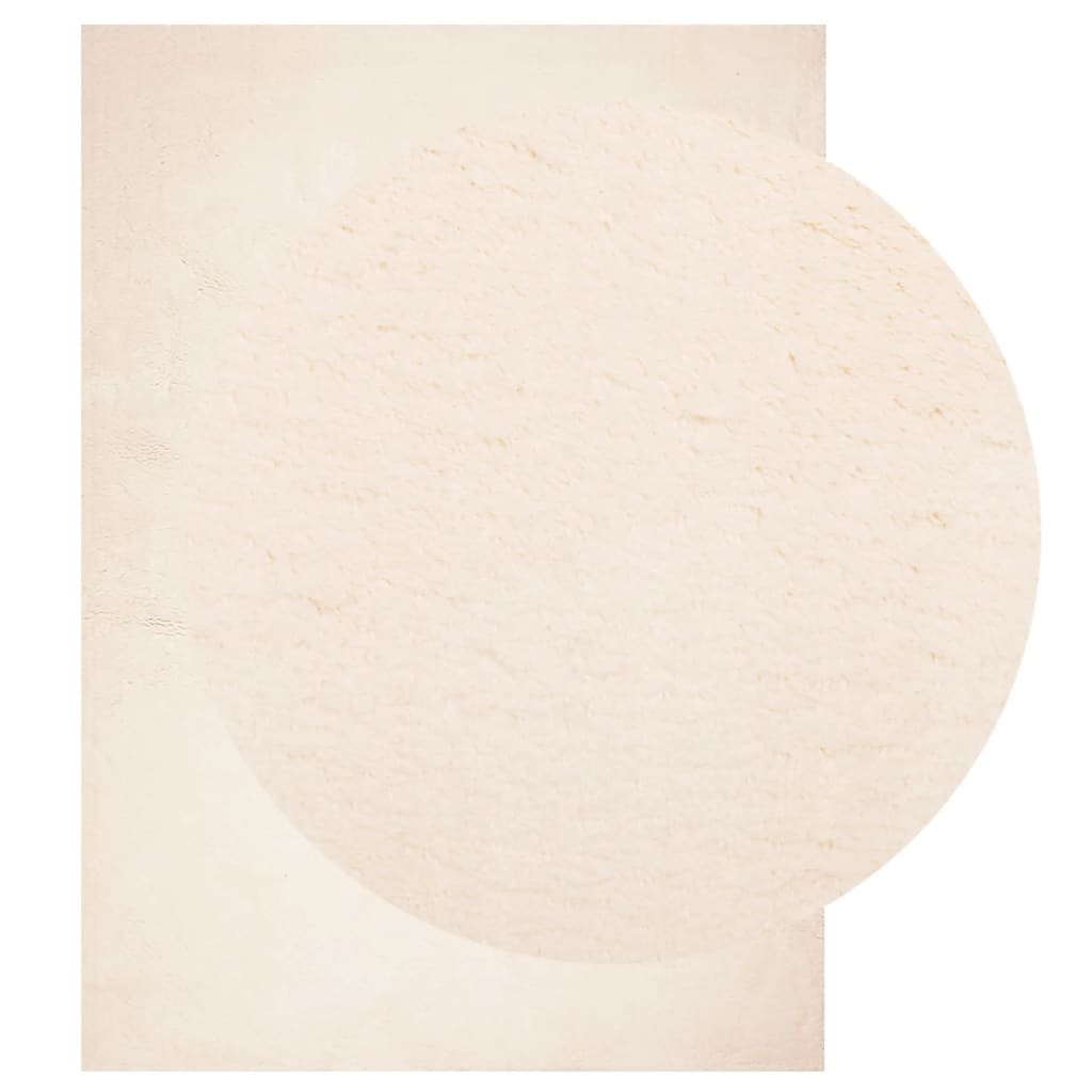 vidaXL Rug HUARTE Short Pile Soft and Washable Beige 120x170 cm