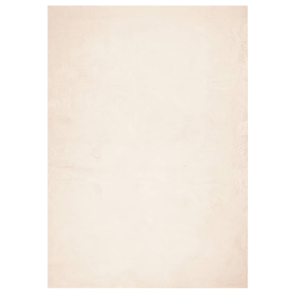 vidaXL Rug HUARTE Short Pile Soft and Washable Beige 160x230 cm