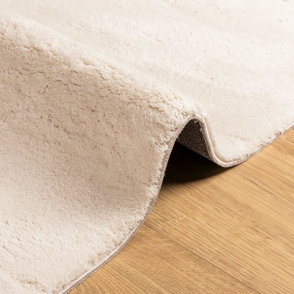 vidaXL Rug HUARTE Short Pile Soft and Washable Beige 200x200 cm