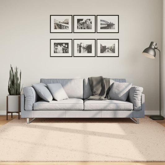 vidaXL Rug HUARTE Short Pile Soft and Washable Beige 200x200 cm