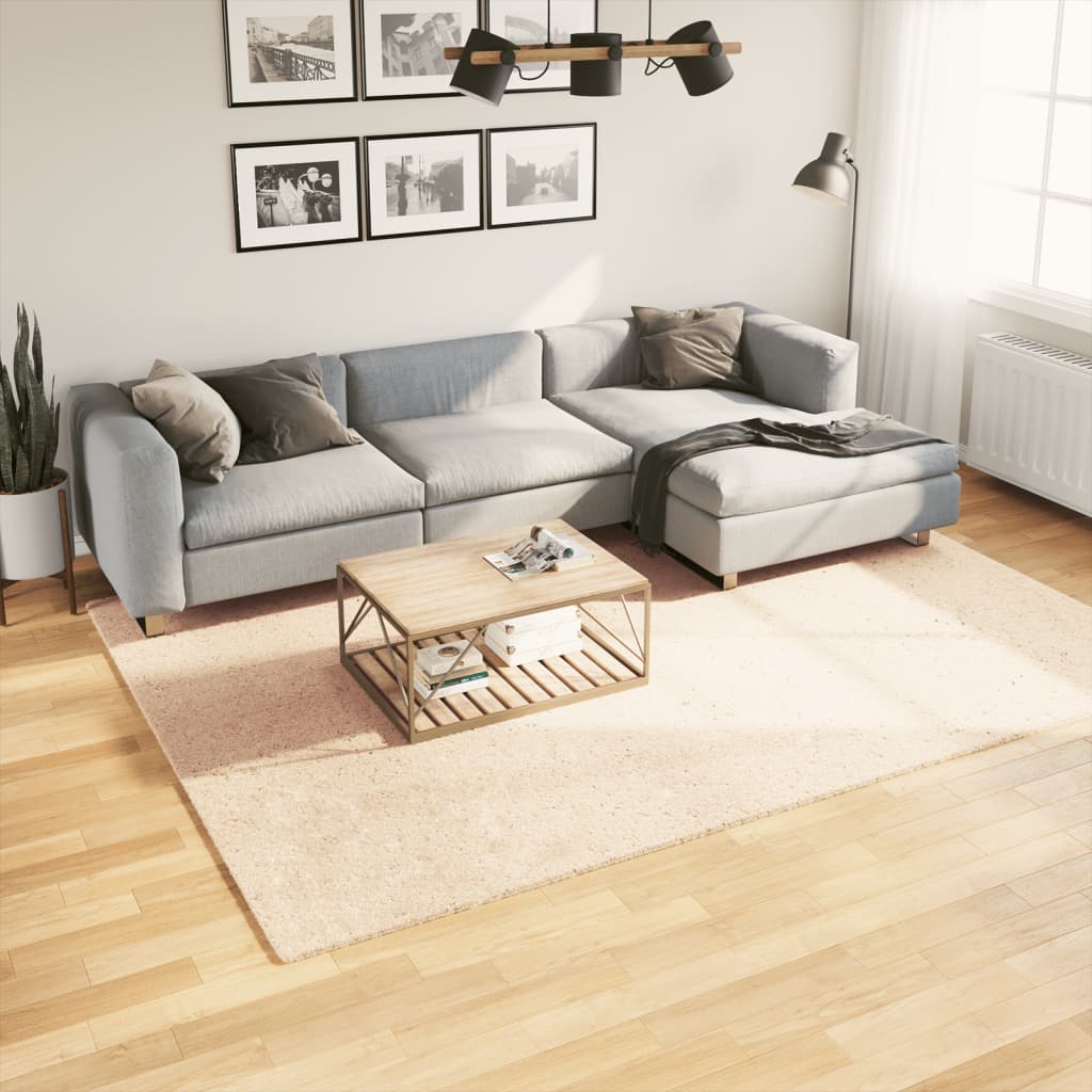 vidaXL Rug HUARTE Short Pile Soft and Washable Beige 200x280 cm