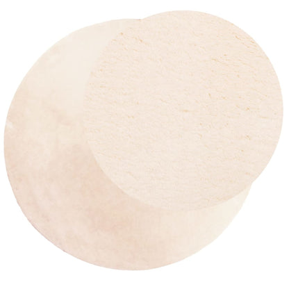 vidaXL Rug HUARTE Short Pile Soft and Washable Beige Ø 100 cm
