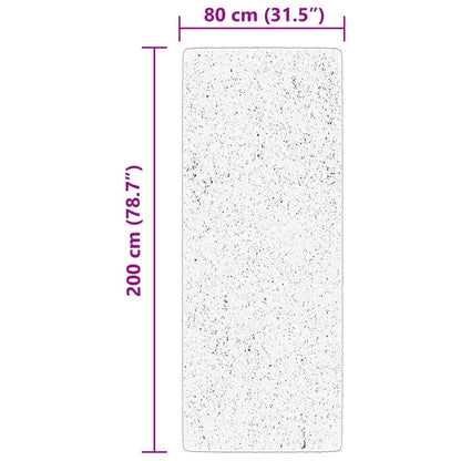 vidaXL Rug HUARTE Short Pile Soft and Washable Cream 80x200 cm