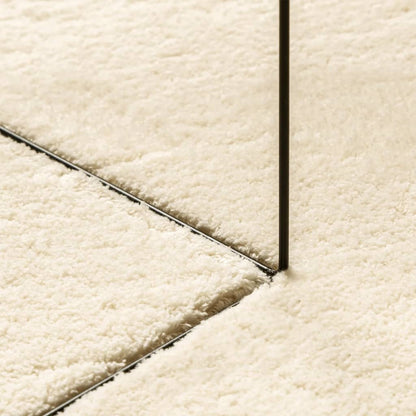 vidaXL Rug HUARTE Short Pile Soft and Washable Cream 80x250 cm