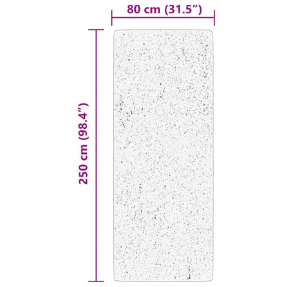 vidaXL Rug HUARTE Short Pile Soft and Washable Cream 80x250 cm