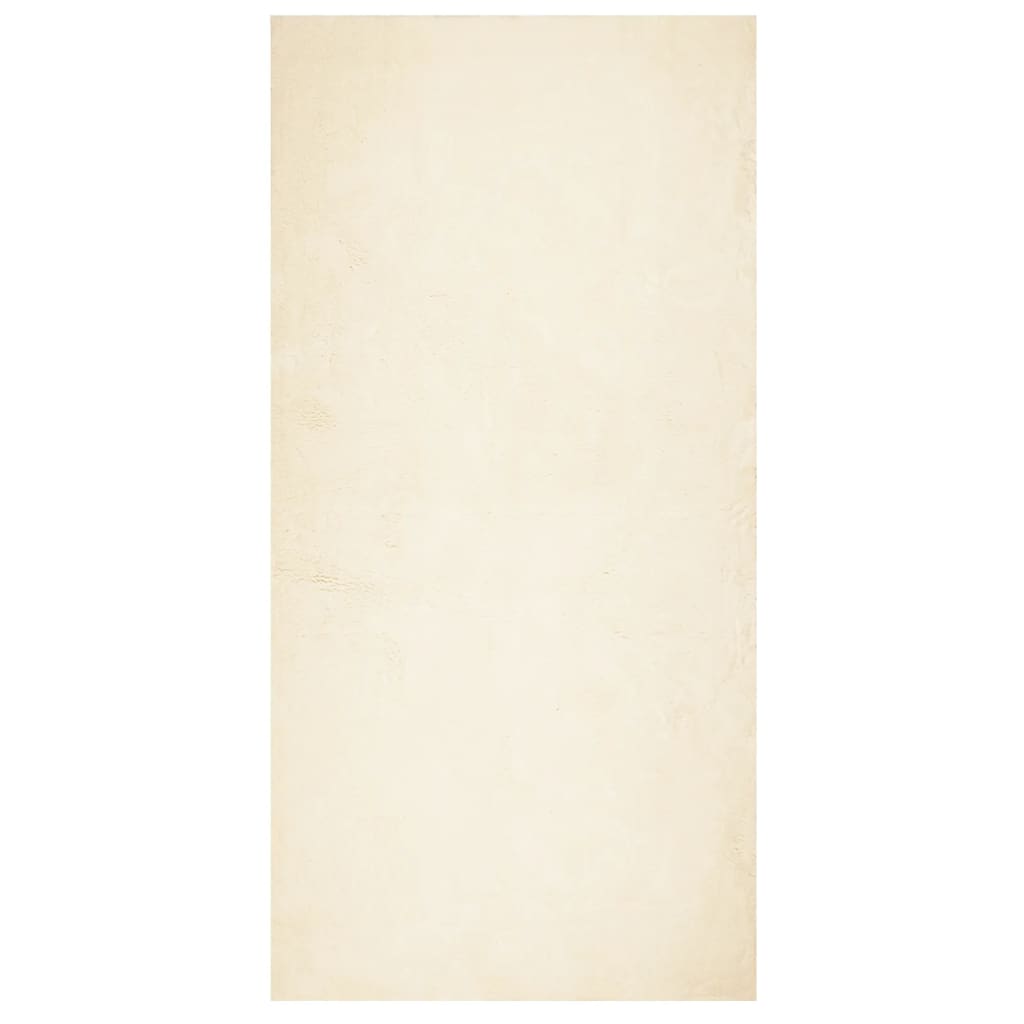 vidaXL Rug HUARTE Short Pile Soft and Washable Cream 100x200 cm