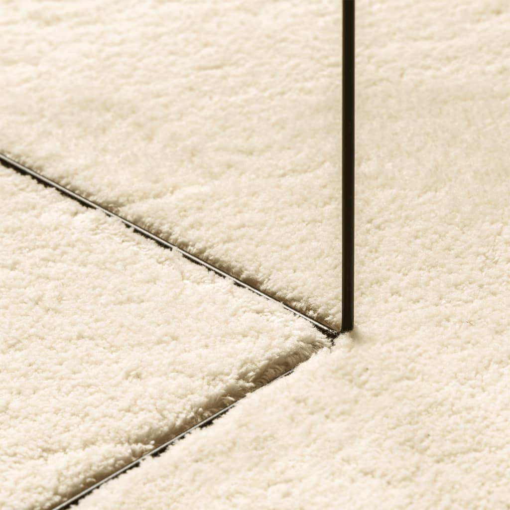 vidaXL Rug HUARTE Short Pile Soft and Washable Cream 100x200 cm