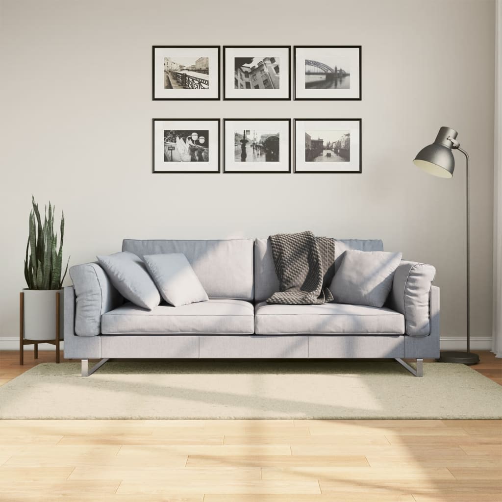vidaXL Rug HUARTE Short Pile Soft and Washable Cream 100x200 cm