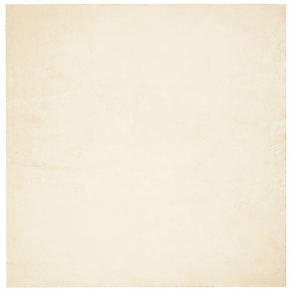 vidaXL Rug HUARTE Short Pile Soft and Washable Cream 120x120 cm