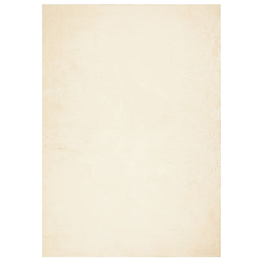vidaXL Rug HUARTE Short Pile Soft and Washable Cream 120x170 cm