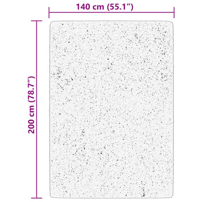 vidaXL Rug HUARTE Short Pile Soft and Washable Cream 140x200 cm
