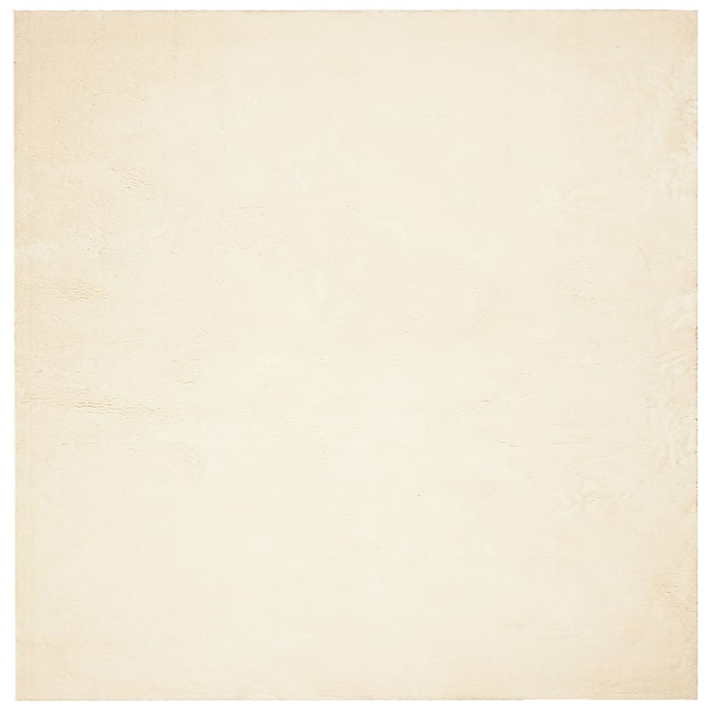 vidaXL Rug HUARTE Short Pile Soft and Washable Cream 160x160 cm