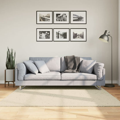 vidaXL Rug HUARTE Short Pile Soft and Washable Cream 160x160 cm