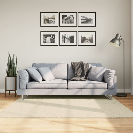 vidaXL Rug HUARTE Short Pile Soft and Washable Cream 160x160 cm