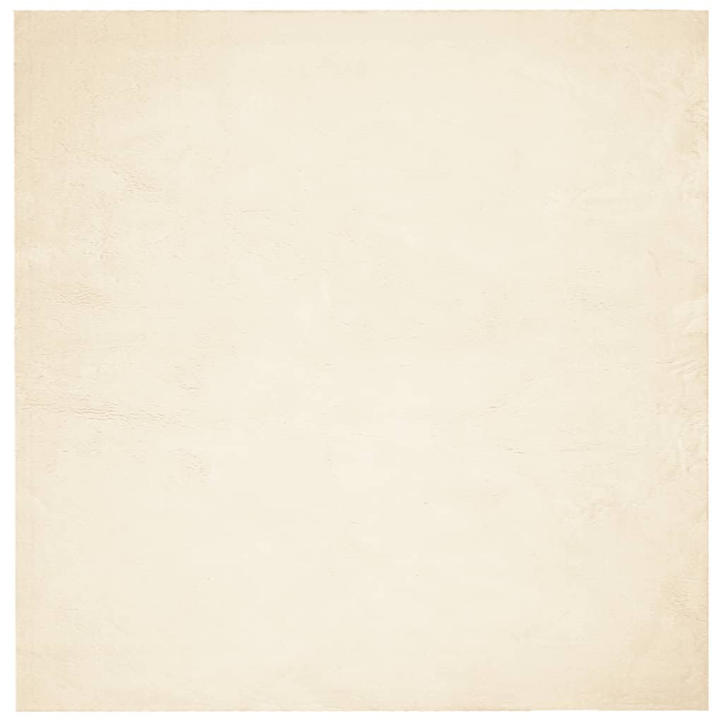 vidaXL Rug HUARTE Short Pile Soft and Washable Cream 200x200 cm