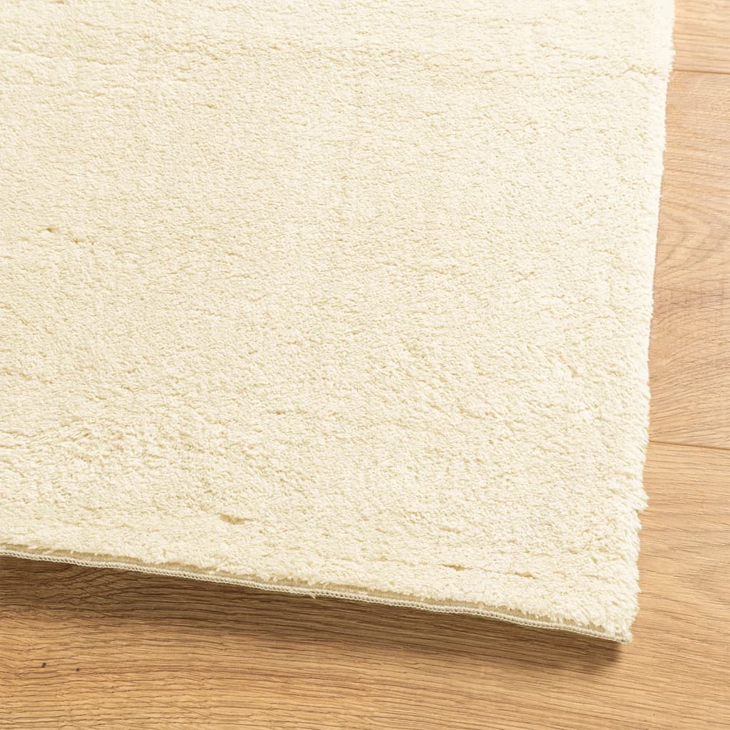 vidaXL Rug HUARTE Short Pile Soft and Washable Cream 200x200 cm
