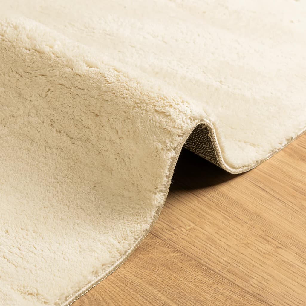 vidaXL Rug HUARTE Short Pile Soft and Washable Cream 200x200 cm