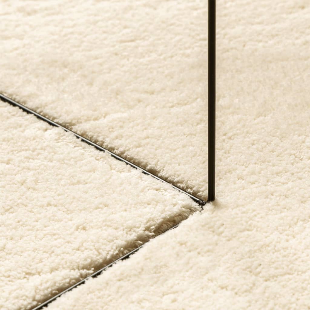 vidaXL Rug HUARTE Short Pile Soft and Washable Cream 200x200 cm
