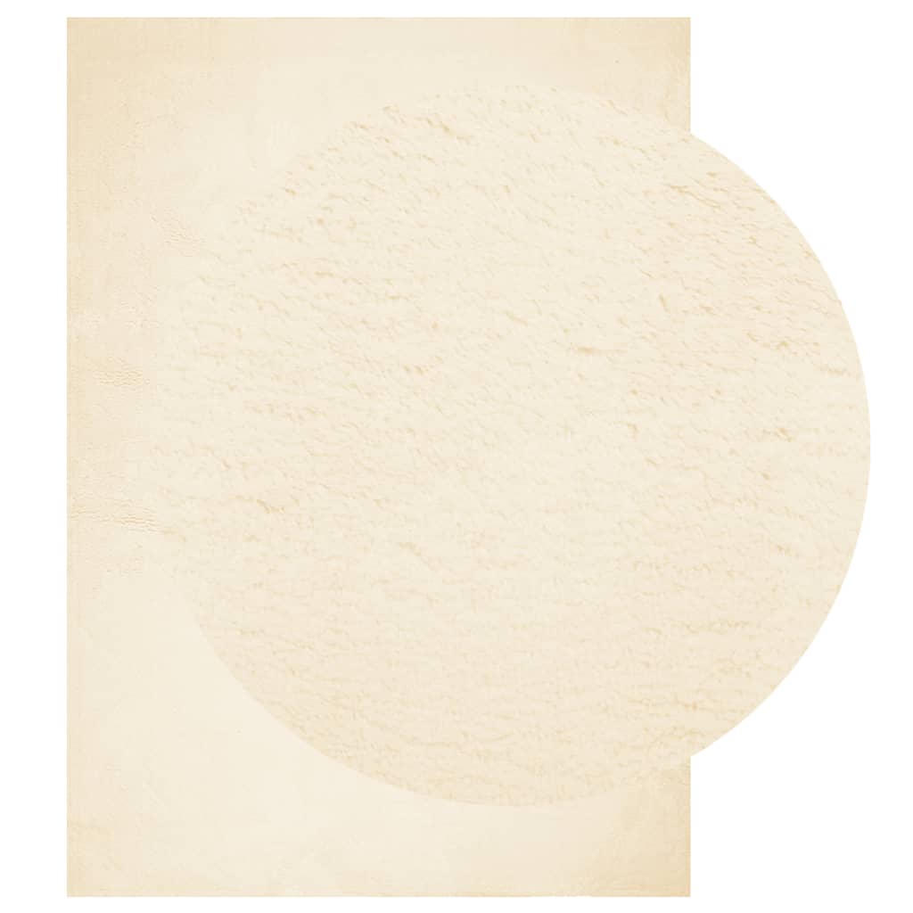 vidaXL Rug HUARTE Short Pile Soft and Washable Cream 200x280 cm