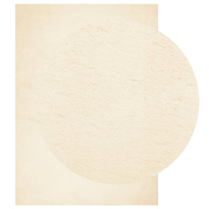 vidaXL Rug HUARTE Short Pile Soft and Washable Cream 200x280 cm