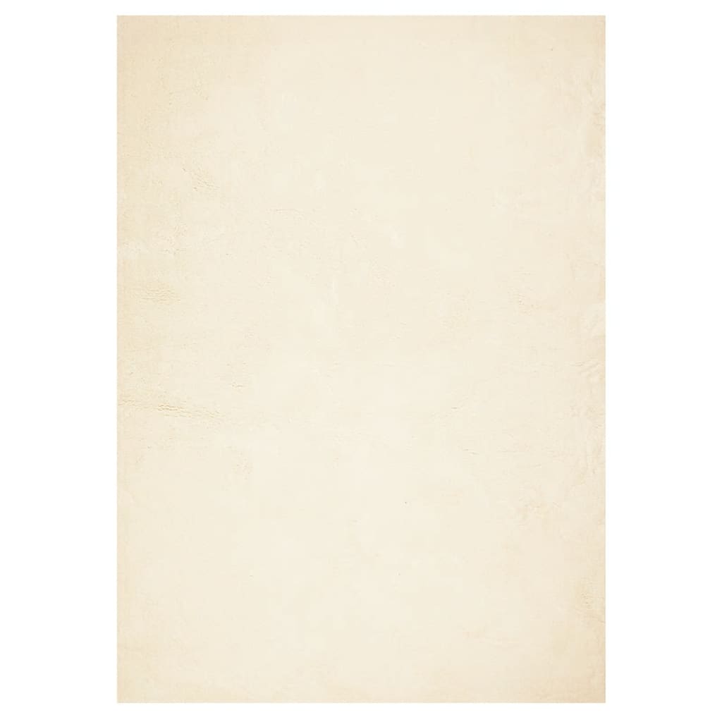 vidaXL Rug HUARTE Short Pile Soft and Washable Cream 240x340 cm