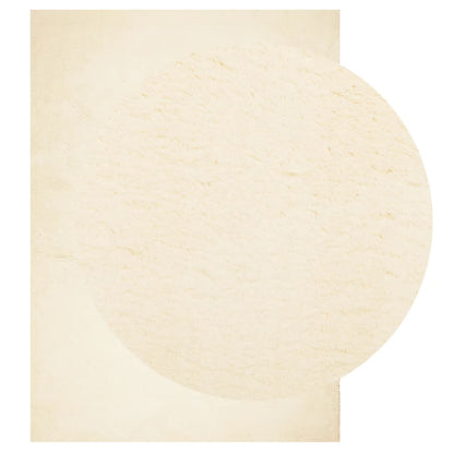 vidaXL Rug HUARTE Short Pile Soft and Washable Cream 240x340 cm