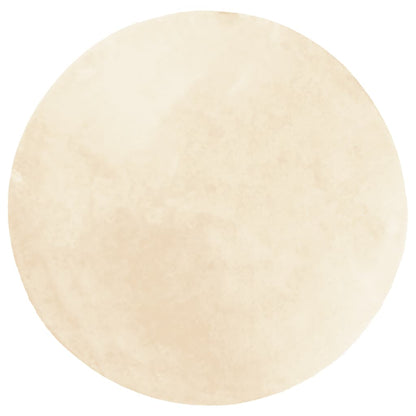 vidaXL Rug HUARTE Short Pile Soft and Washable Cream Ø 100 cm