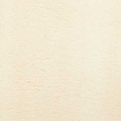 vidaXL Rug HUARTE Short Pile Soft and Washable Cream Ø 100 cm