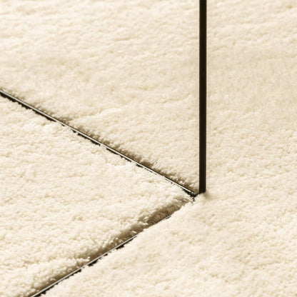 vidaXL Rug HUARTE Short Pile Soft and Washable Cream Ø 120 cm