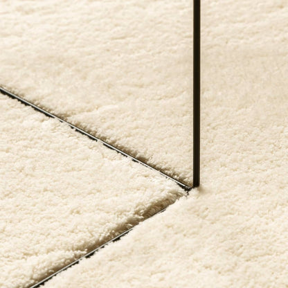 vidaXL Rug HUARTE Short Pile Soft and Washable Cream Ø 160 cm