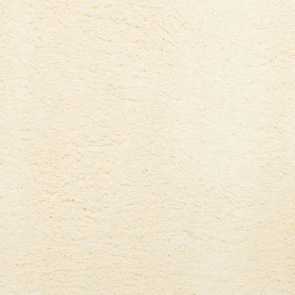 vidaXL Rug HUARTE Short Pile Soft and Washable Cream Ø 160 cm
