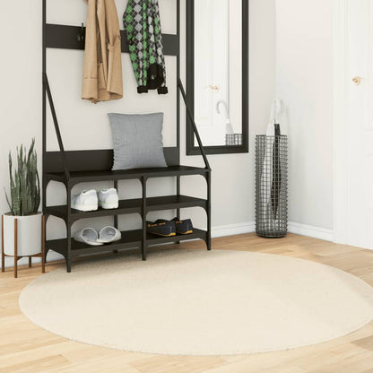 vidaXL Rug HUARTE Short Pile Soft and Washable Cream Ø 160 cm