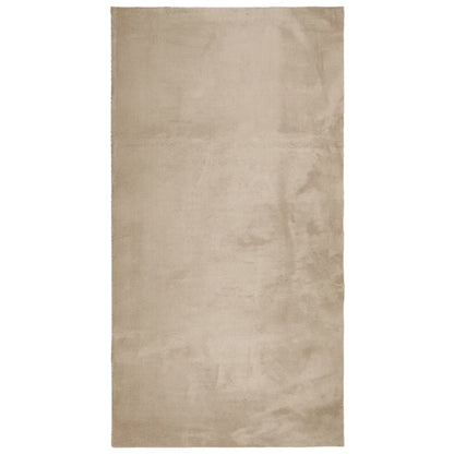 vidaXL Rug HUARTE Short Pile Soft and Washable Sand 80x150 cm